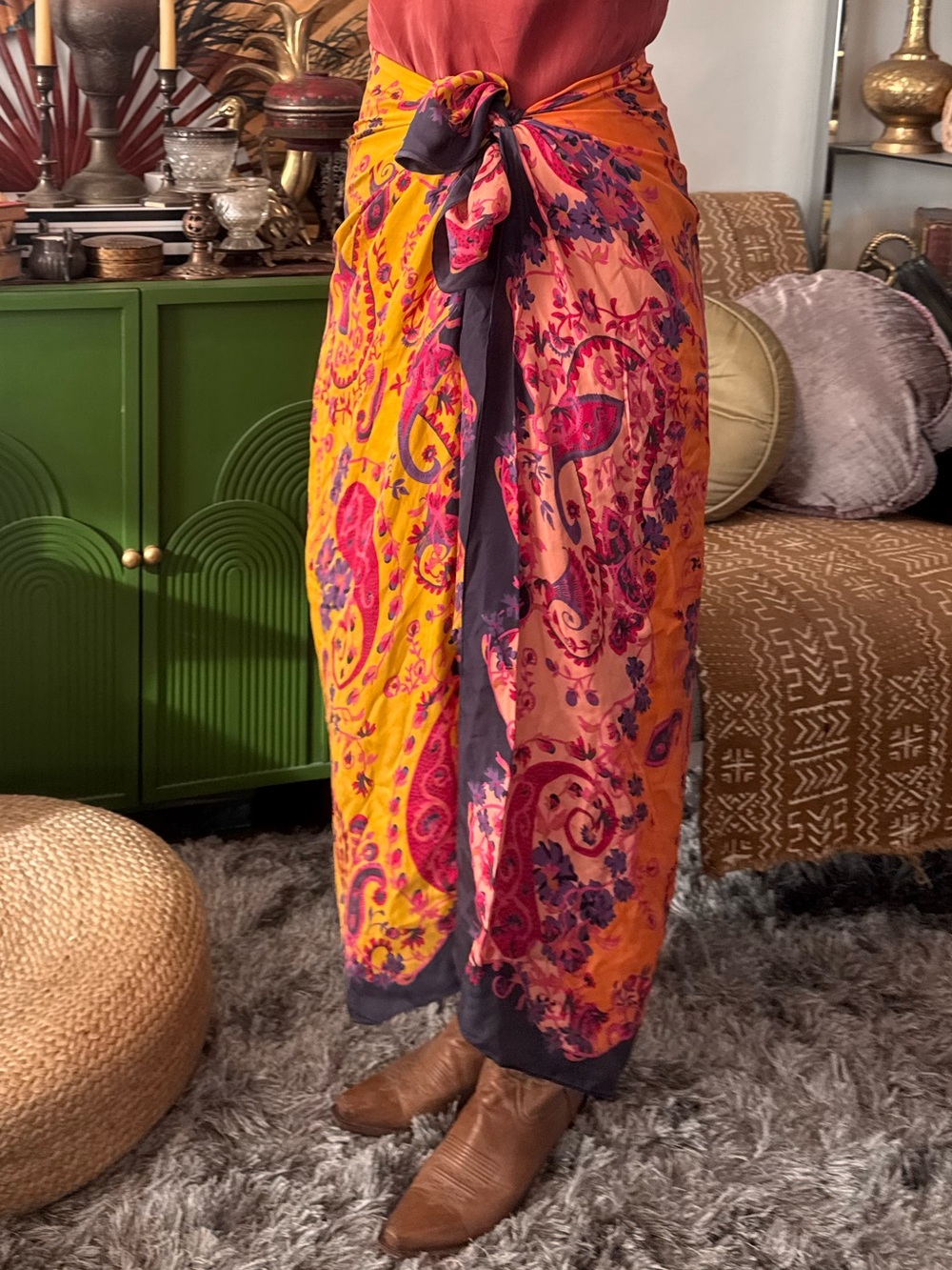 Echo 100% silk huge scarf
